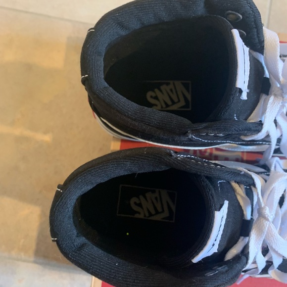 Vans SK8-HI Shoe Women's size 7- black and white - Picture 10 of 12